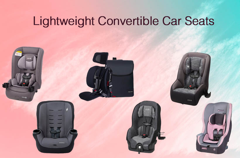 Lightweight convertible car seats